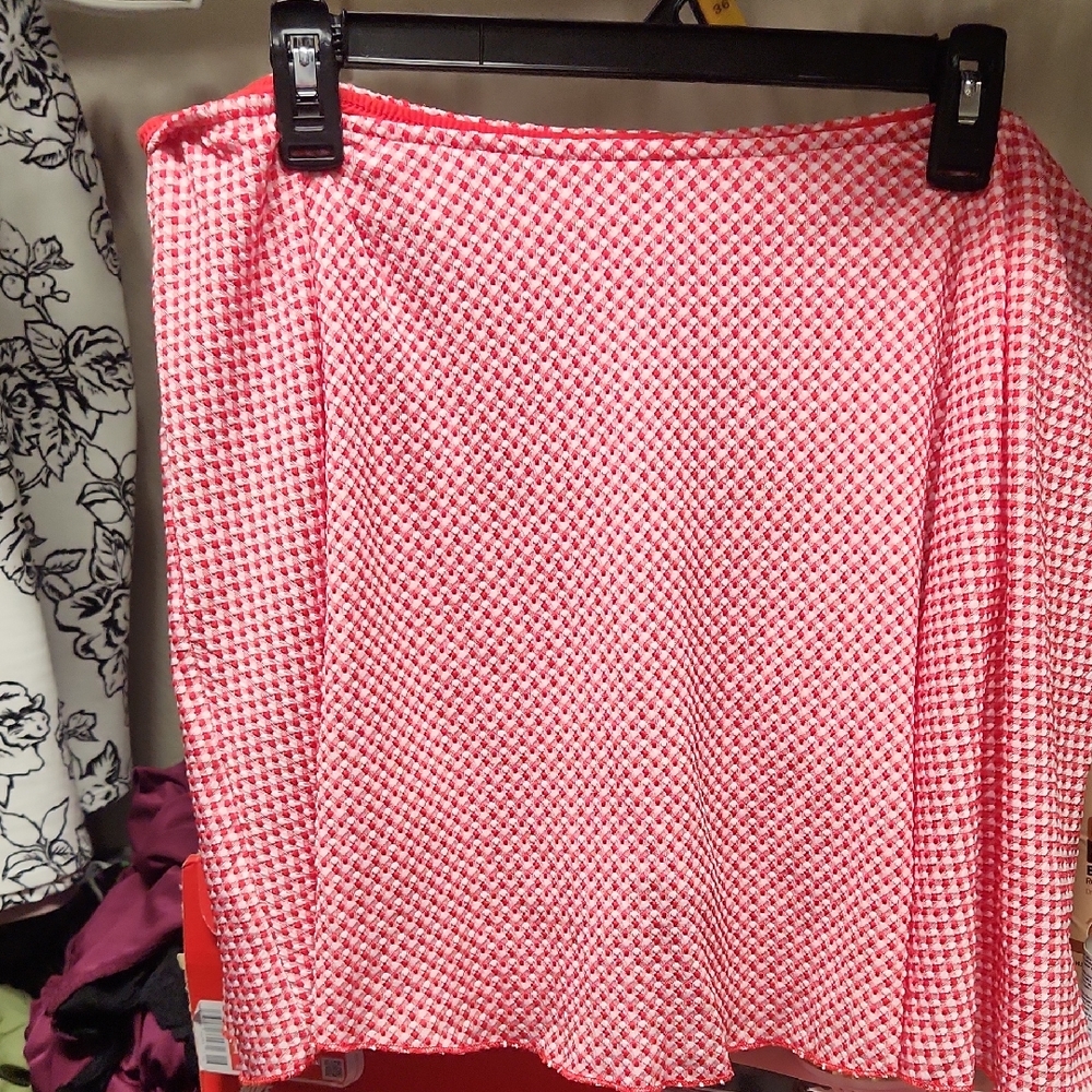 wild fable Red Patterned Circle Skirt